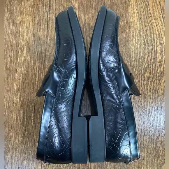 Burberry Emile Embossed Black Leather Loafer Size EU 40 Men’s US 7 Womens 10 - Picture 9 of 15